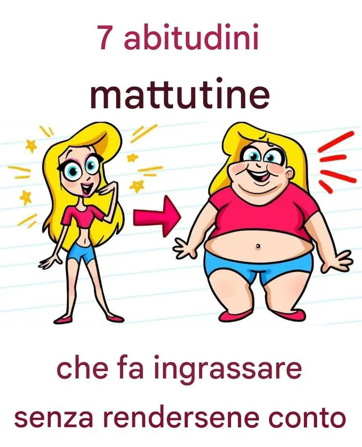 abitudini mattutine ingrassare