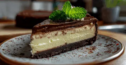 Cheesecake cioccolato menta
