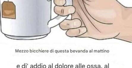 Mezzo bicchiere di prodotto al mattino