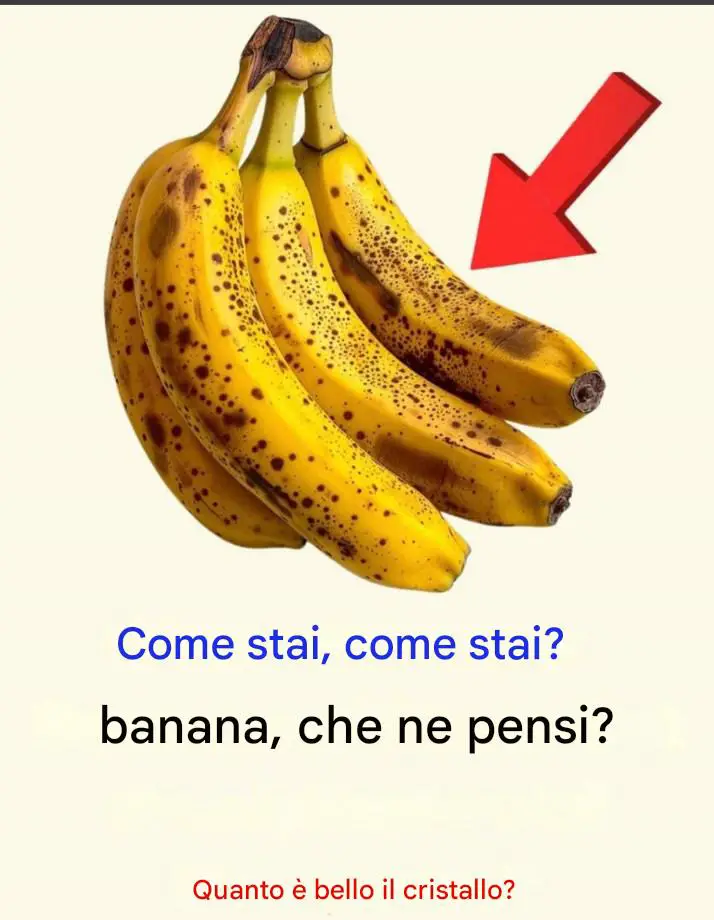 banana macchiata cattiva buona