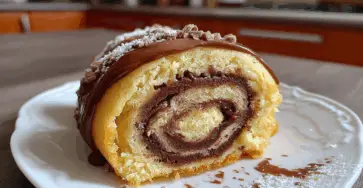Rotolo di biscotto con Nutella