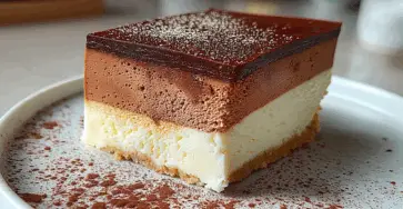 Cheesecake al triplo cioccolato