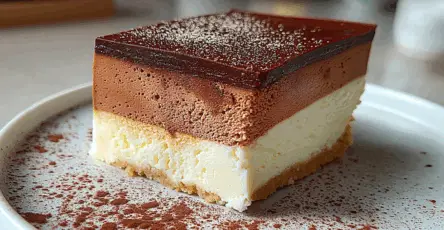 Cheesecake al triplo cioccolato