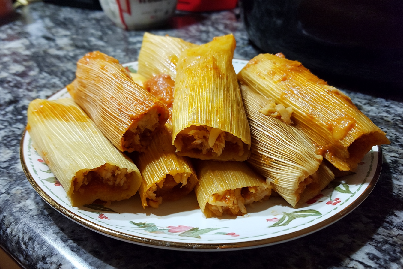 Tamales ripieni fatti in casa