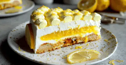 Torta fredda al limone