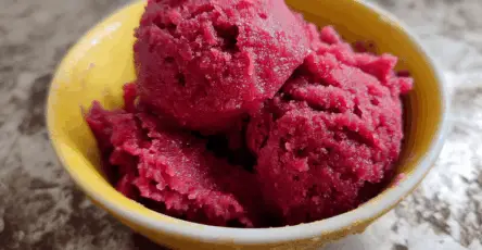 Sorbetto al lampone facilissimo
