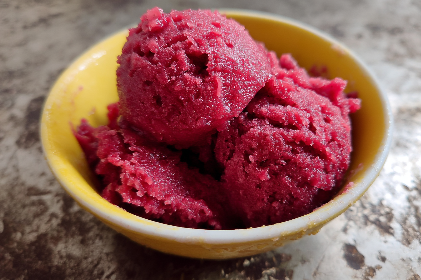 Sorbetto al lampone facilissimo