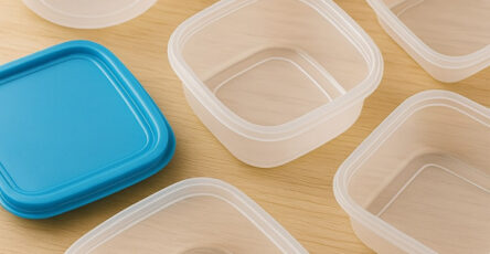 contenitori di plastica riutilizzati