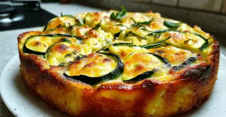 Torta rustica con zucchine e ricotta