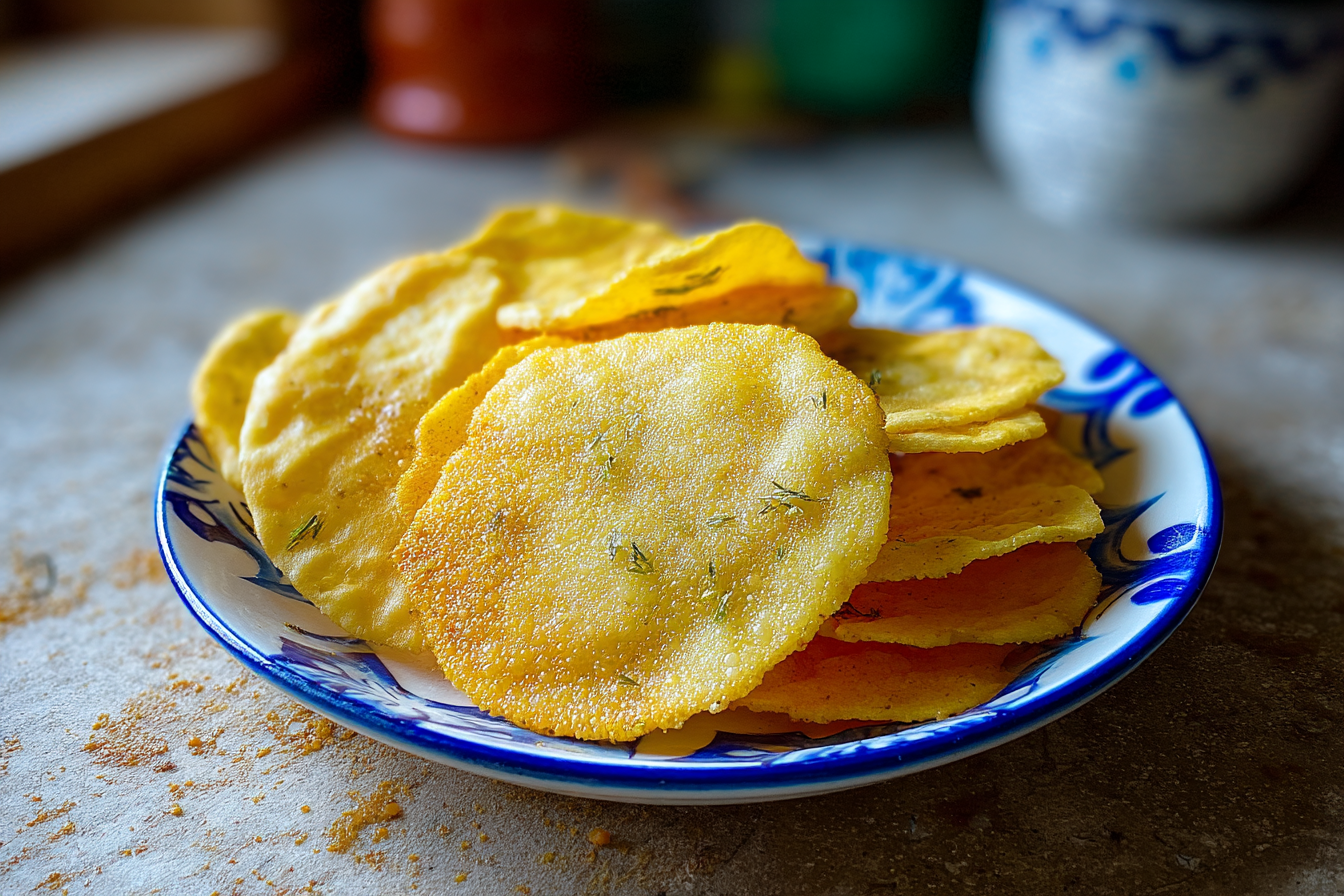 Chips di ceci croccanti