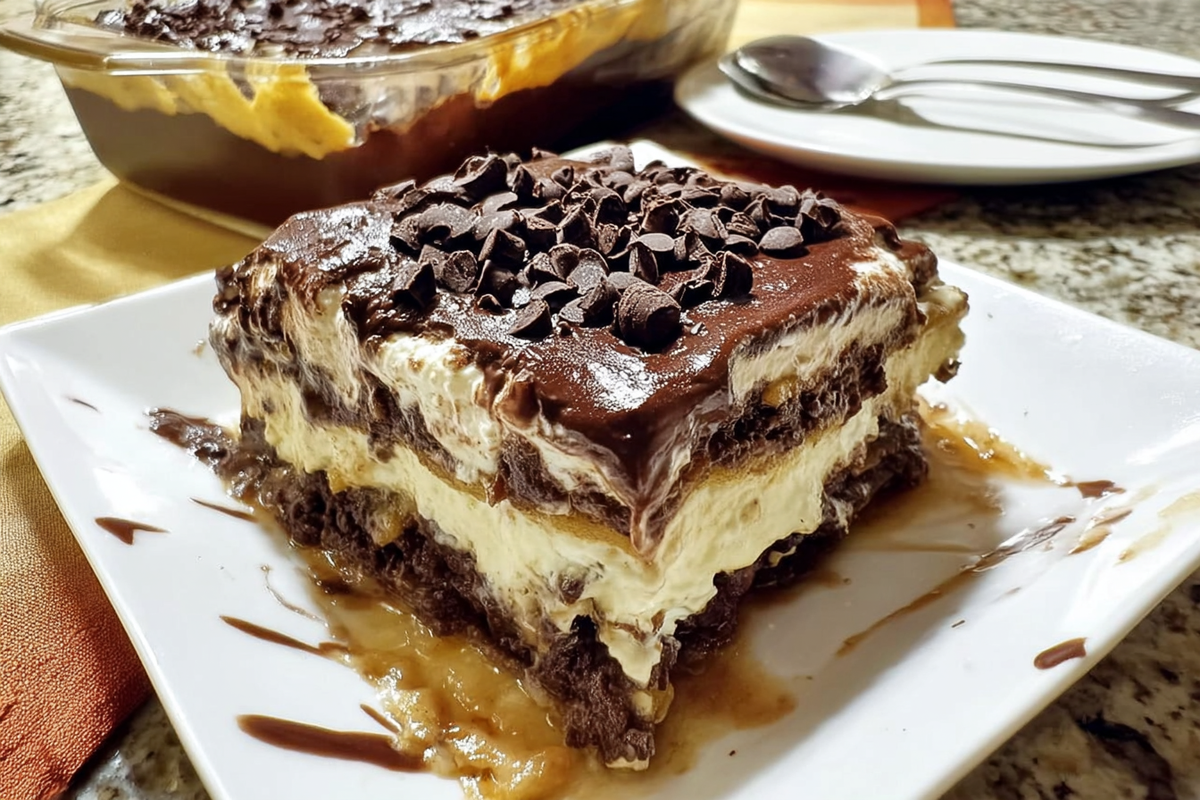Lasagna al cioccolato senza cottura