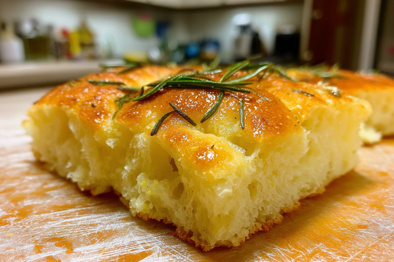 Focaccia soffice al rosmarino