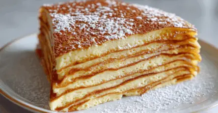 Torta di crêpes multistrato