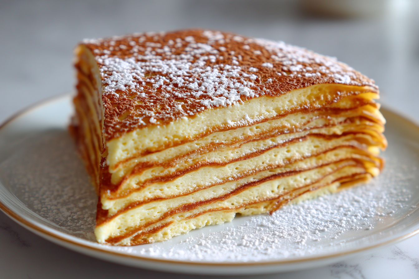 Torta di crêpes multistrato