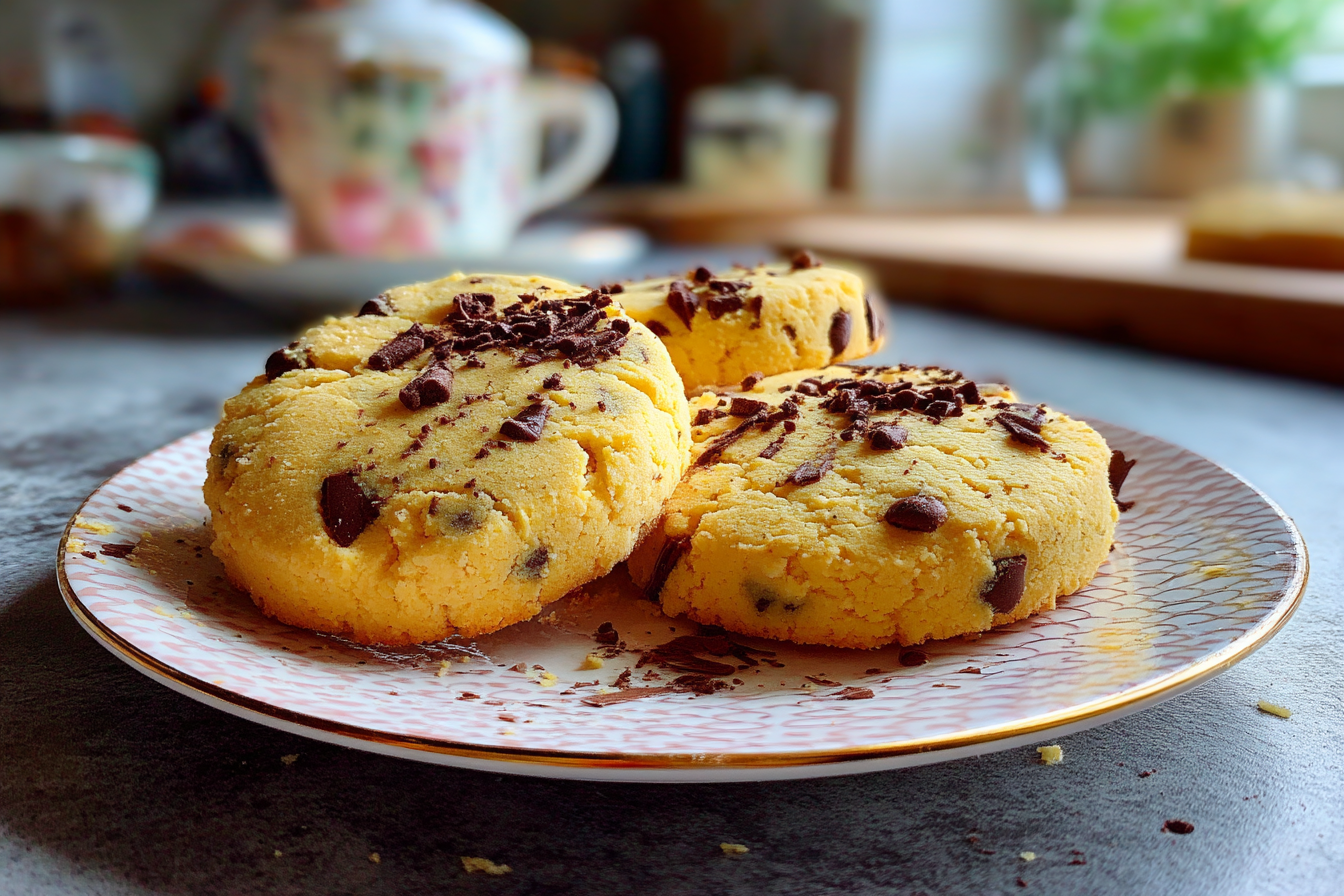 Biscotti con gocce di cioccolato