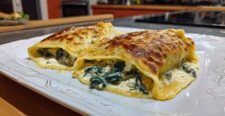Crespelle con Ricotta e Spinaci