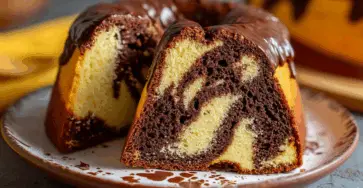 Torta marmorizzata al cioccolato