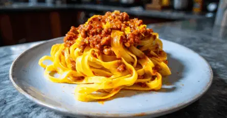 Tagliatelle con ragù di carne