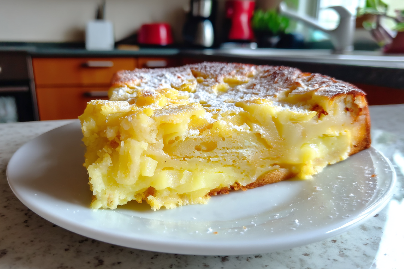 Torta di mele cremosa