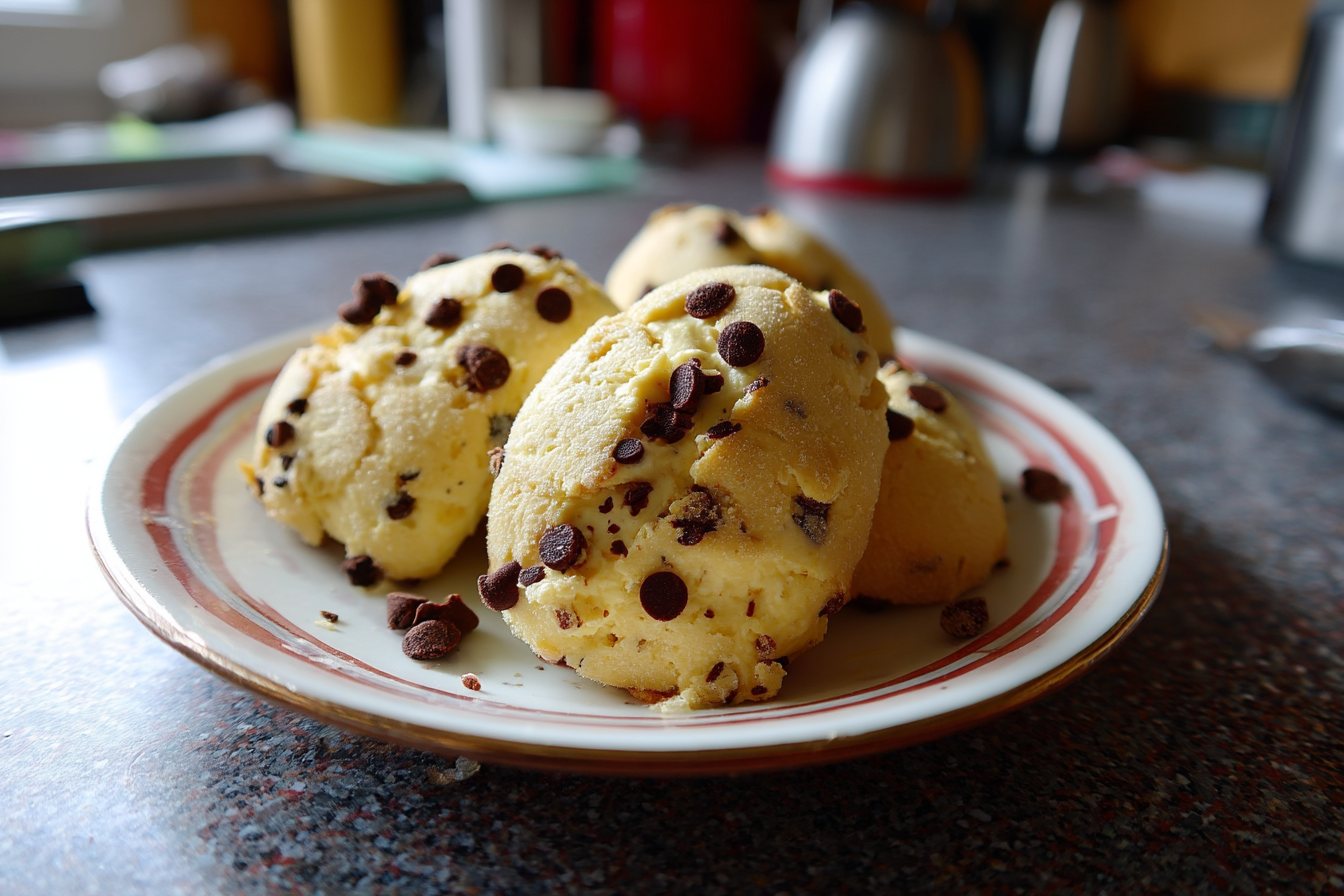 Biscottoni con yogurt e gocce di cioccolato