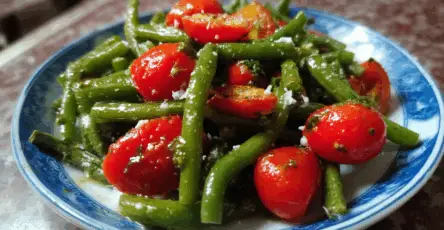 Insalata di fagiolini e pomodorini