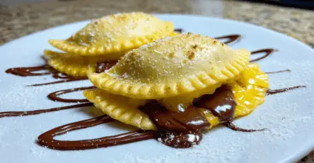 Ravioli al cioccolato veloci