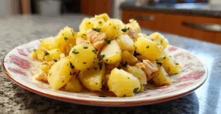 Insalata di patate e tonno
