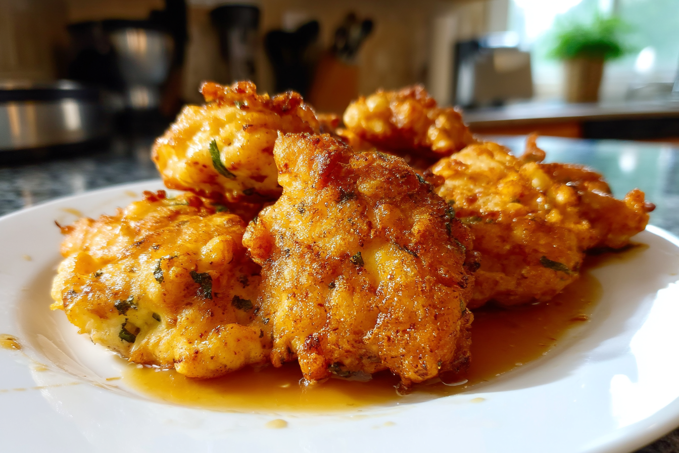 Frittelle di pollo con formaggio