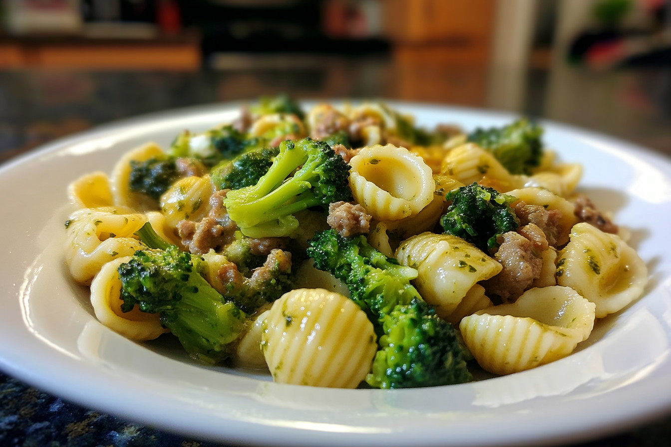 Orecchiette con Broccoli e Salsiccia