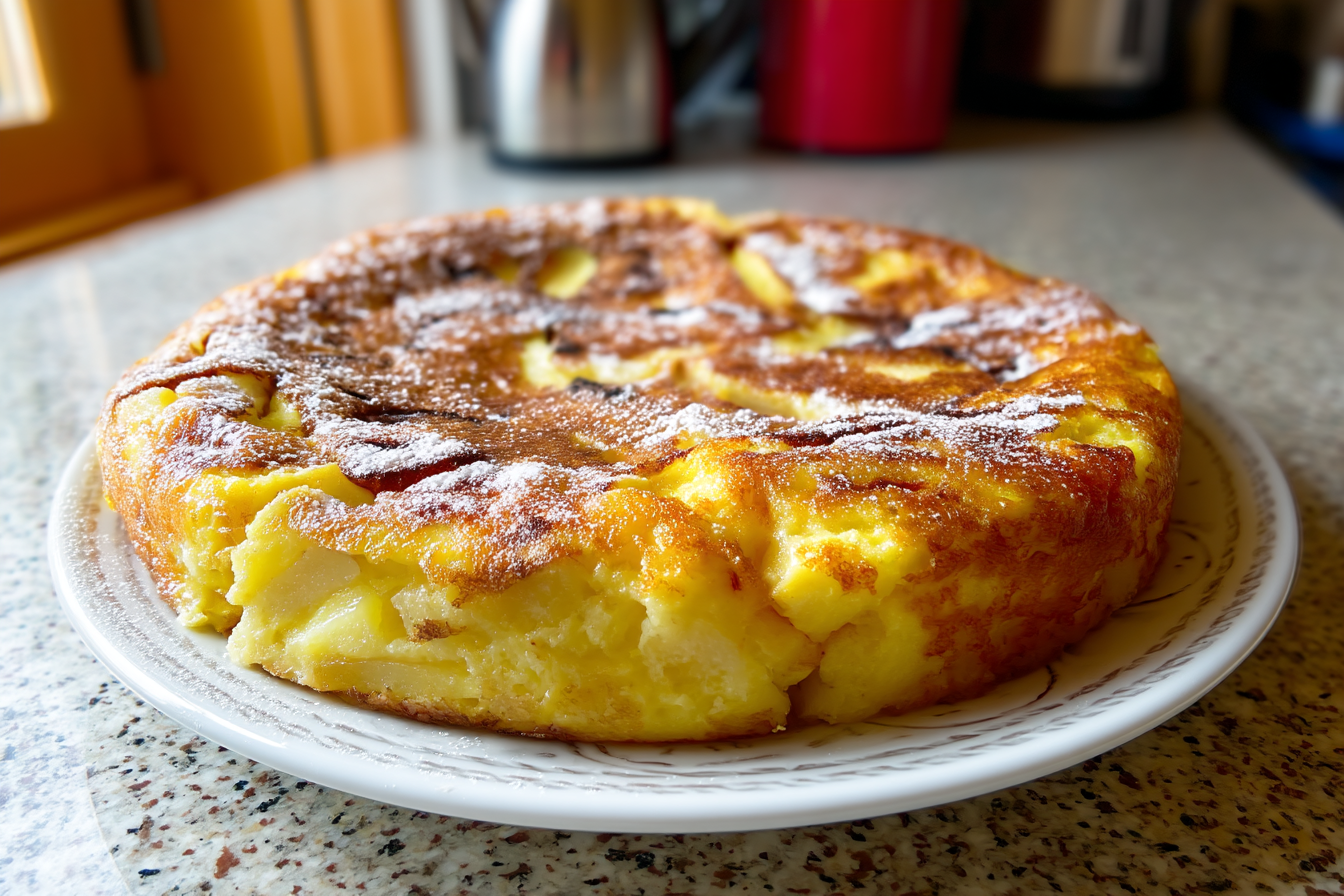 Frittata di mele dolce