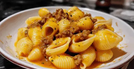 Conchiglie con sugo di carne