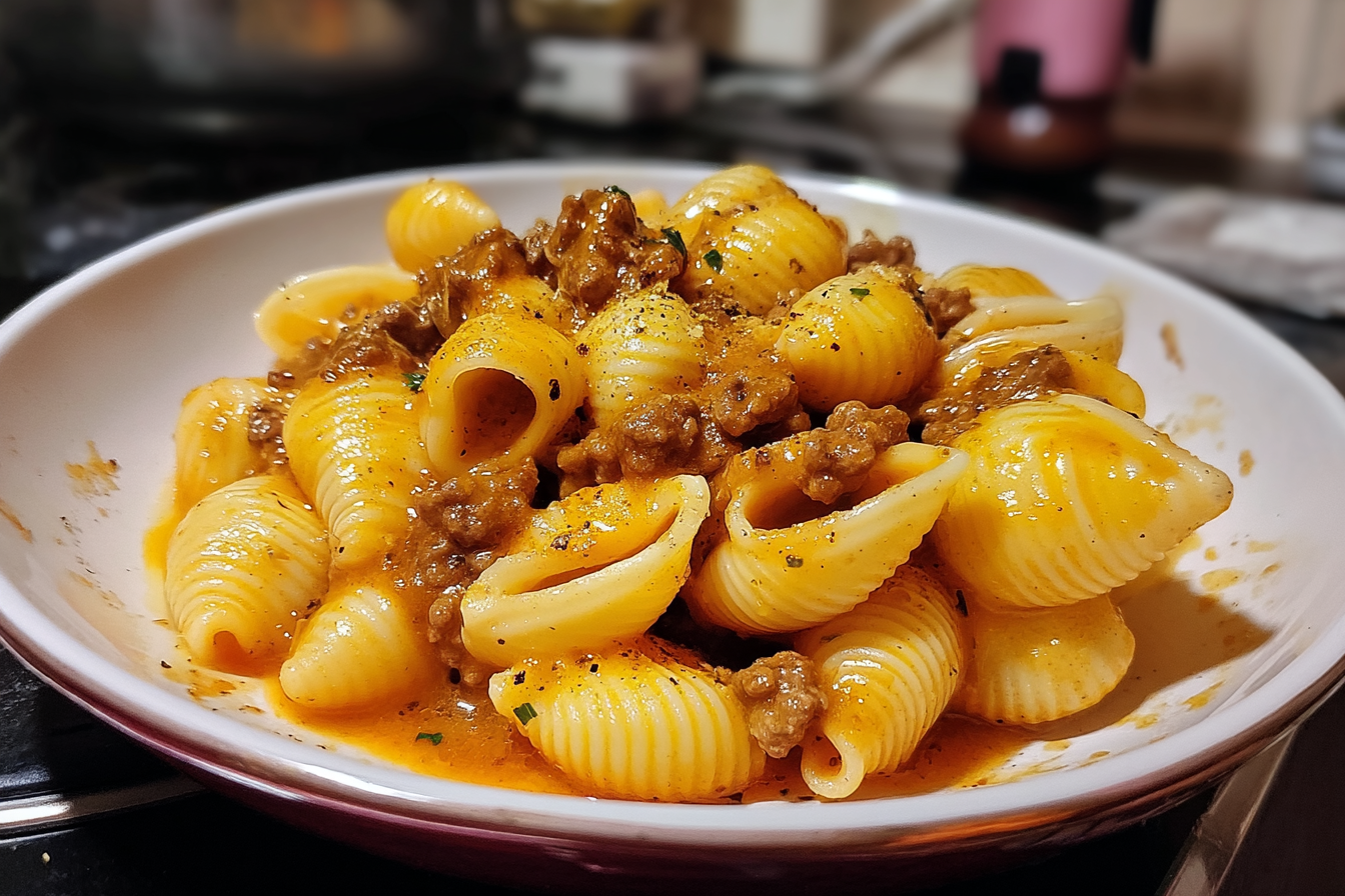 Conchiglie con sugo di carne