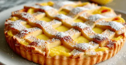 Crostata con crema pasticciera