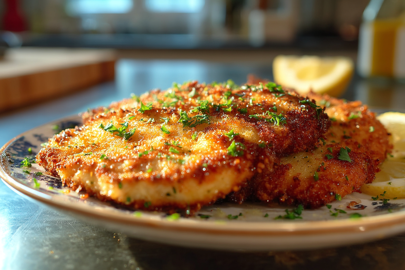 Cotolette di pollo impanate