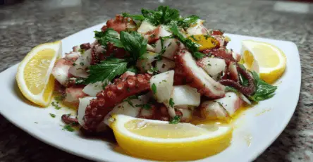 Insalata di polpo con salsina