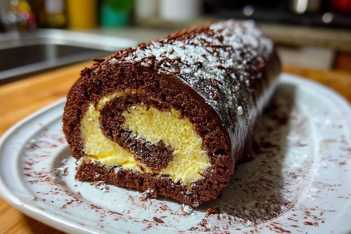 Rotolo di cioccolato goloso