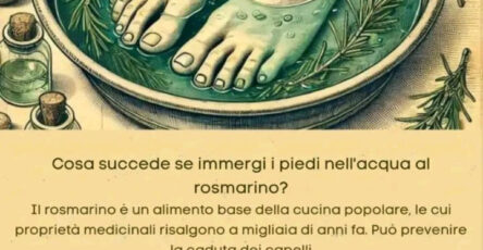 rosmarino piedi salute
