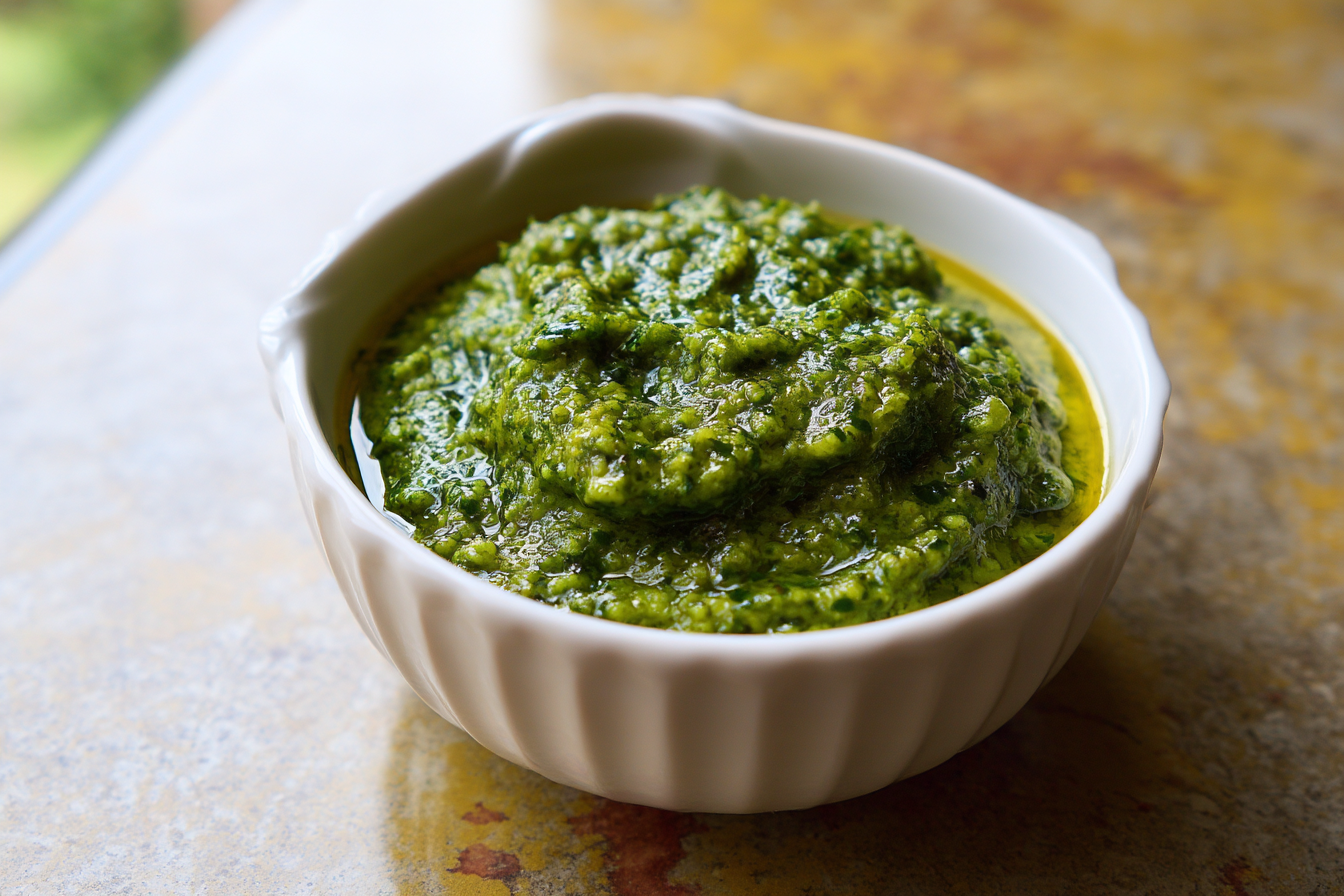 Pesto di zucchine e basilico