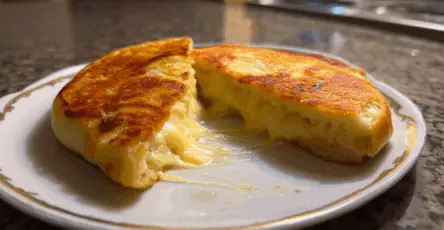 Pane al formaggio in padella