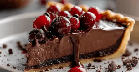 Torta al cioccolato ciliegie