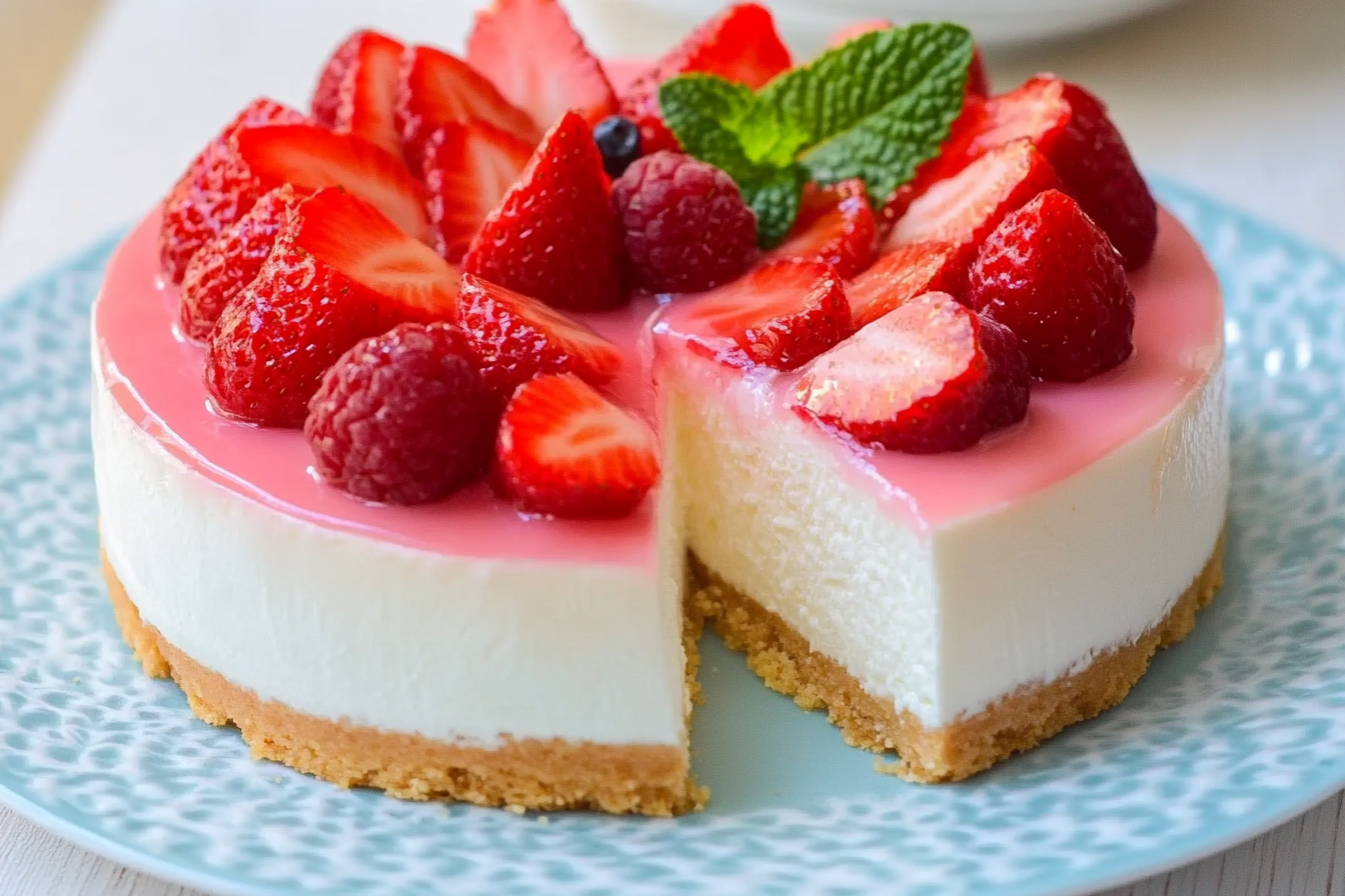 CHEESECAKE FRAISE MASCARPONE SENZA GELATINA