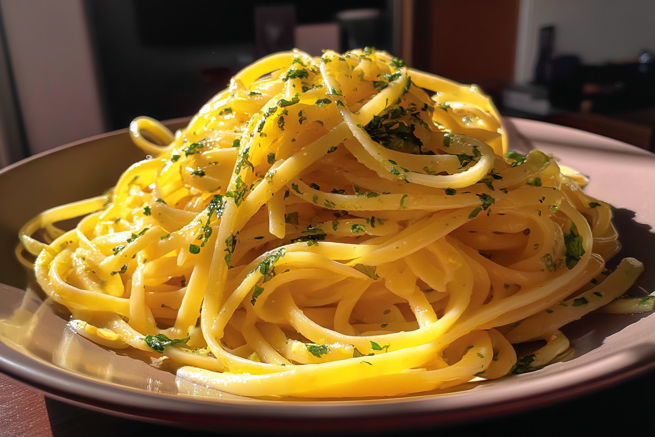 Linguine al pesto di mandorle
