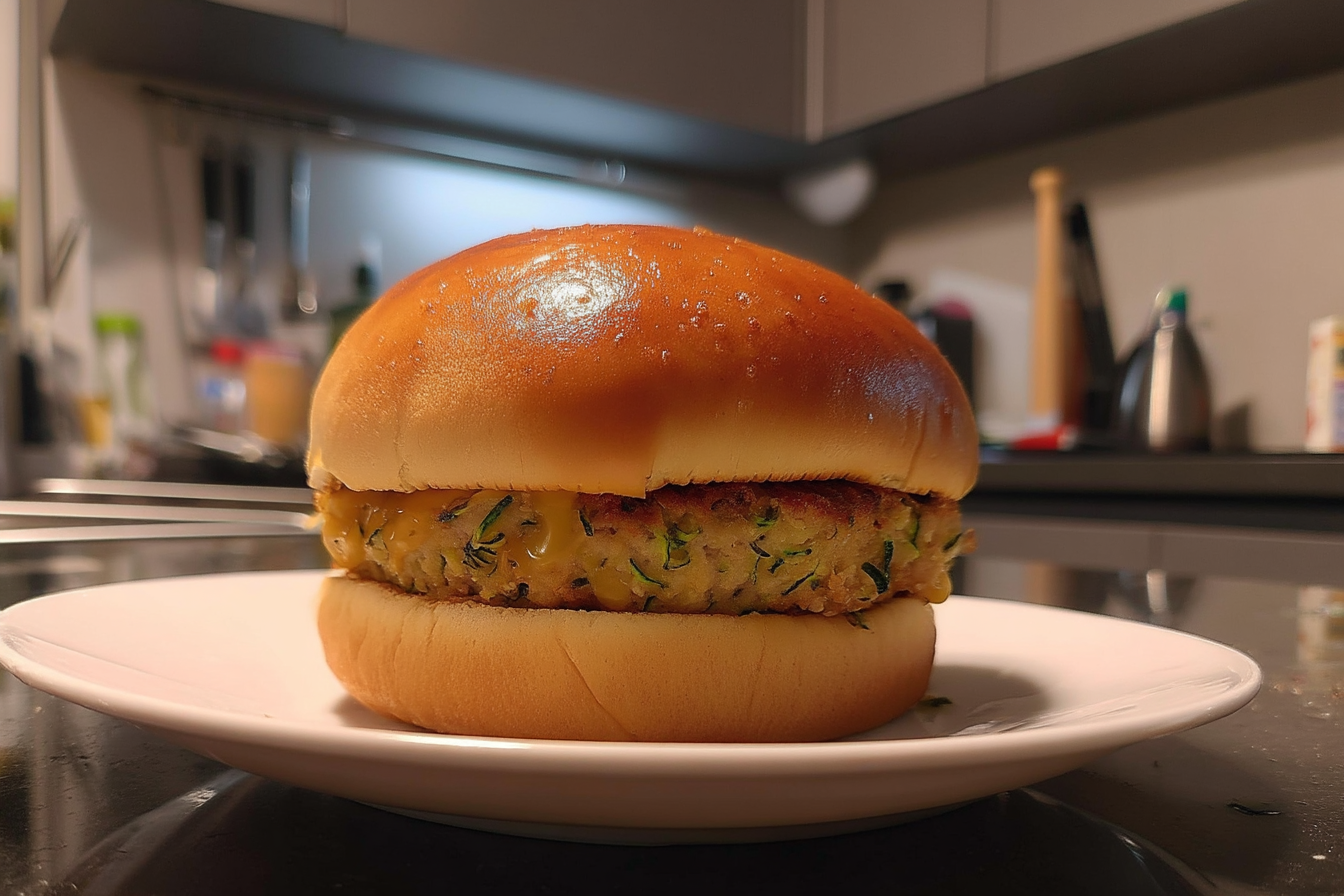 Burger di zucchine croccanti
