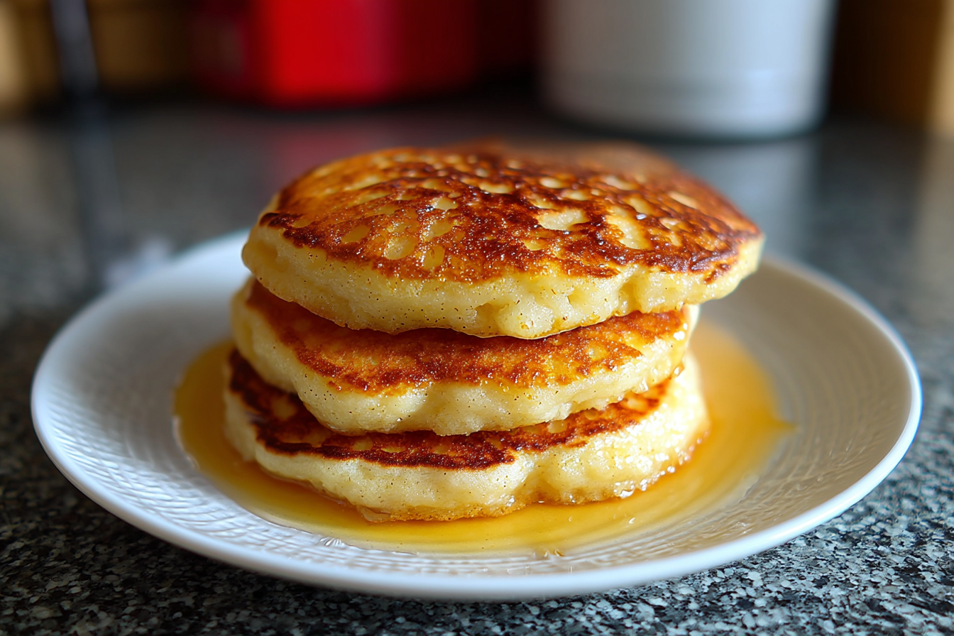 Pancakes di fiocchi d'avena e mele