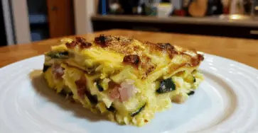 Lasagna con zucchine e speck