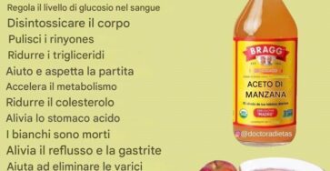 aceto di mele benefici