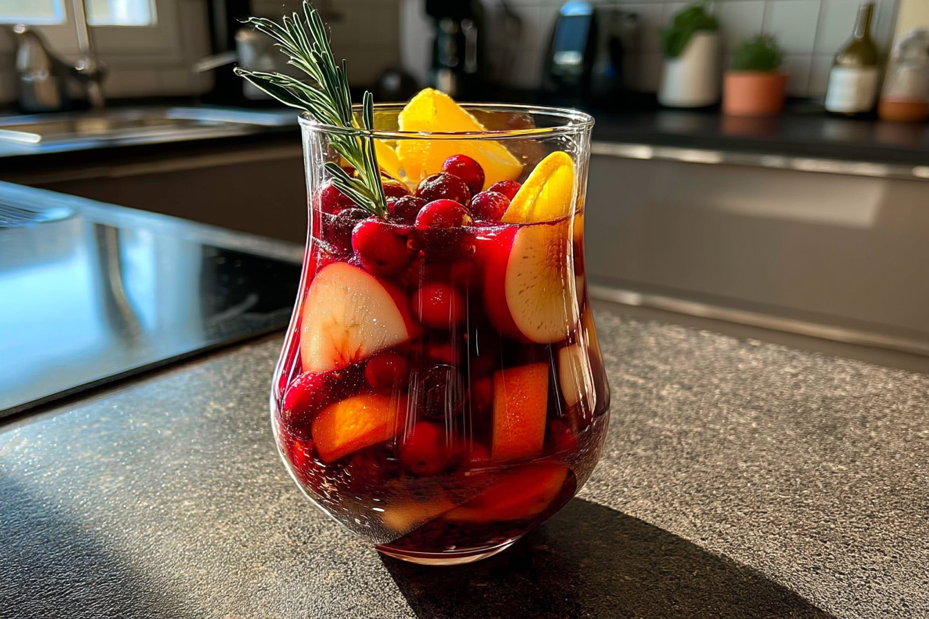 Sangria di Natale senza alcol