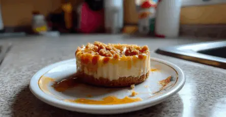 Biscotti al caramello e cheesecake