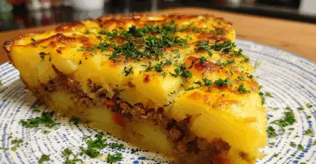 Gratin di patate e carne macinata