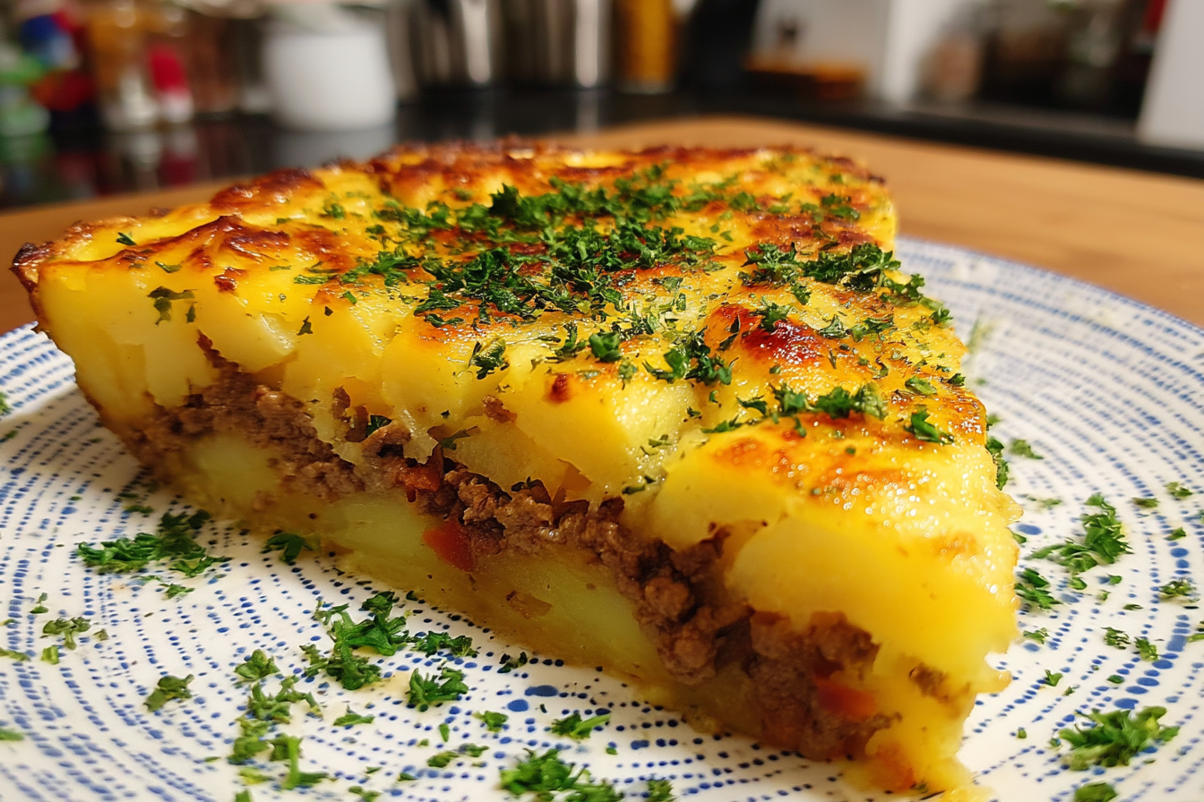 Gratin di patate e carne macinata